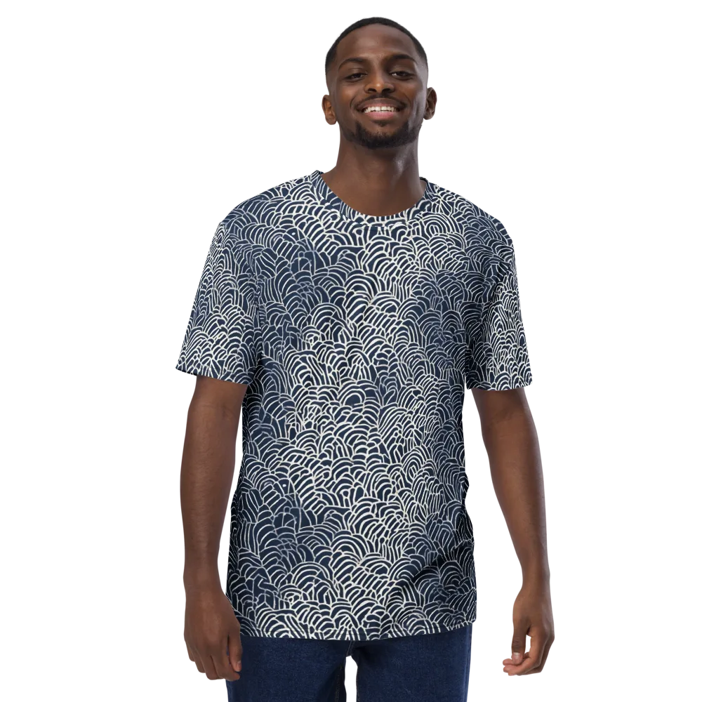 Indigo Fanwork on Men's Crew Neck T-Shirt — Front
