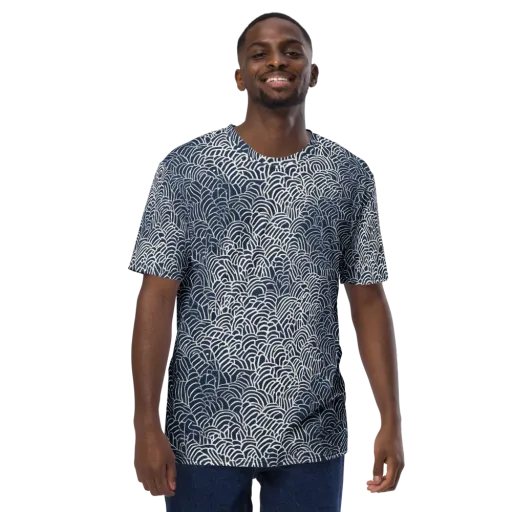 Indigo Fanwork on a Men's Crew Neck T-Shirt