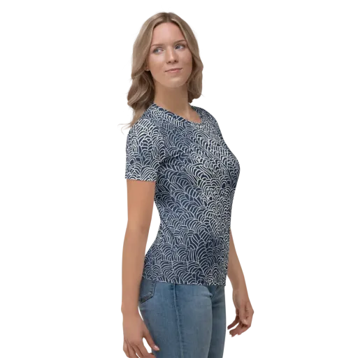 Indigo Fanwork on a Women's Crew Neck T-Shirt