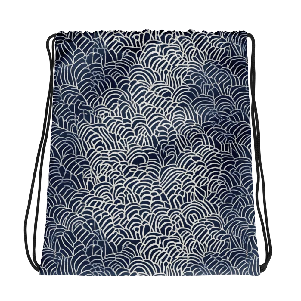 Indigo Fanwork on Drawstring Bag — Photo