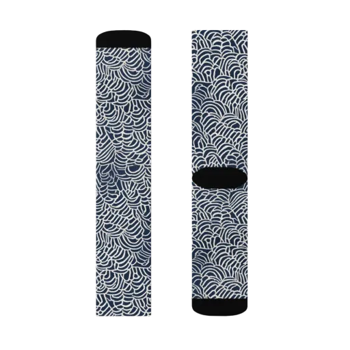 Indigo Fanwork on a Socks