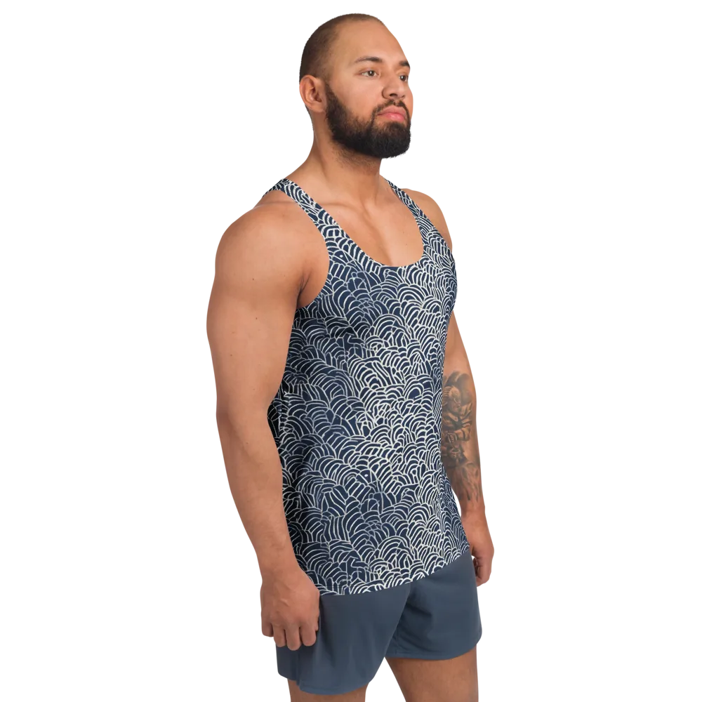 Indigo Fanwork on Men's Tank Top — Right Front