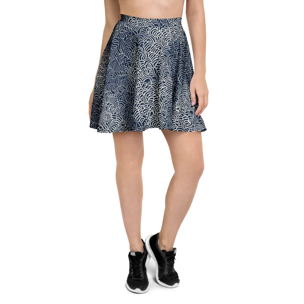 Indigo Fanwork on Skater Skirt — Front