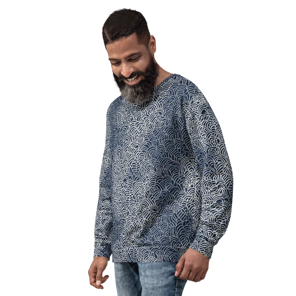 Indigo Fanwork on Sweatshirt — Left Front