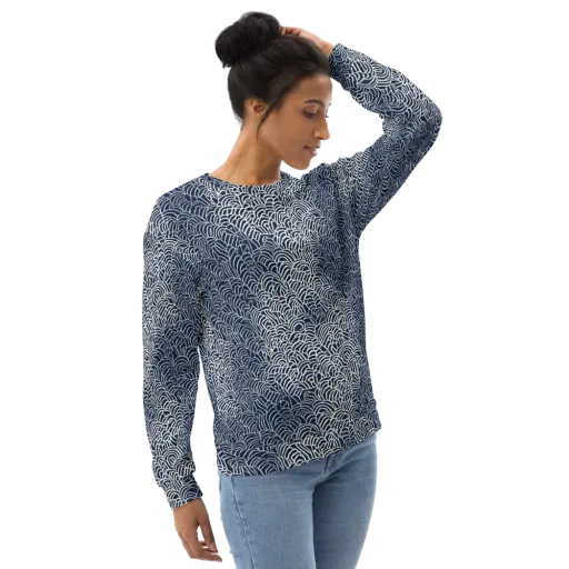 Indigo Fanwork on a Sweatshirt