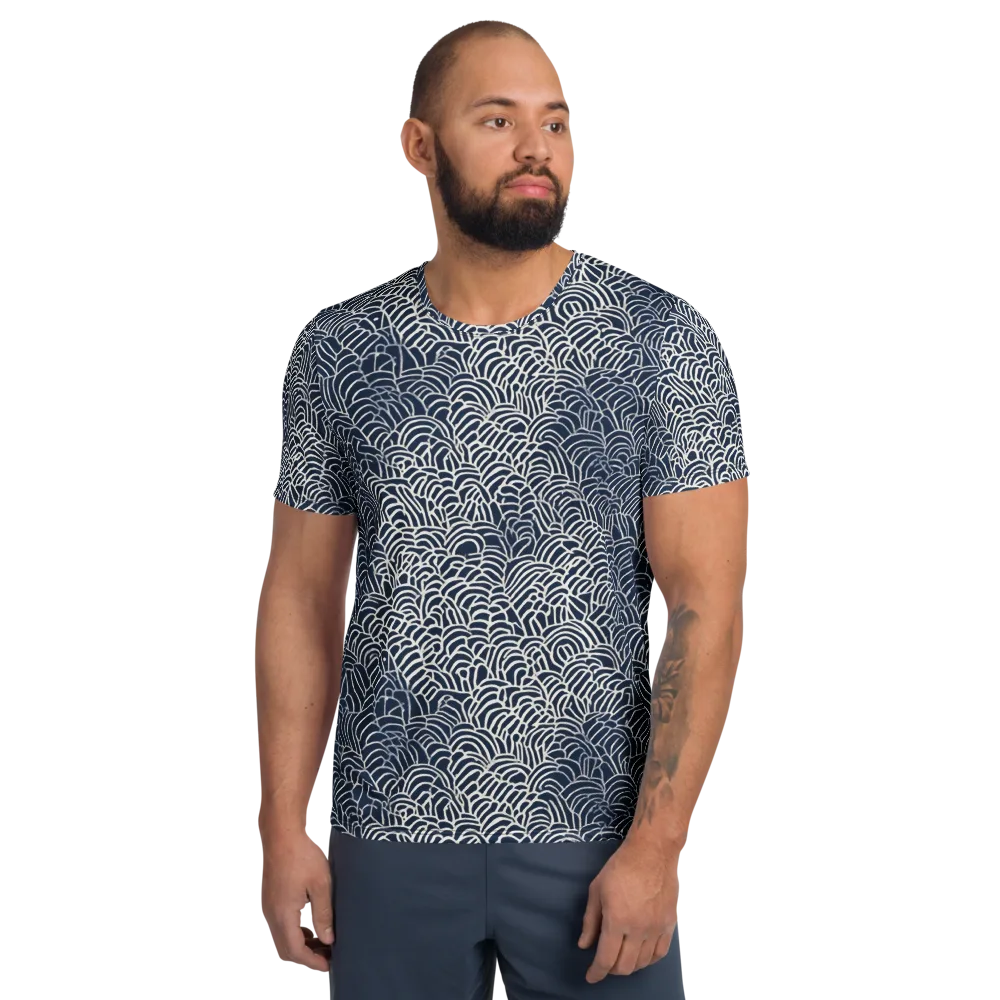 Indigo Fanwork on Men's Athletic T-Shirt — Front