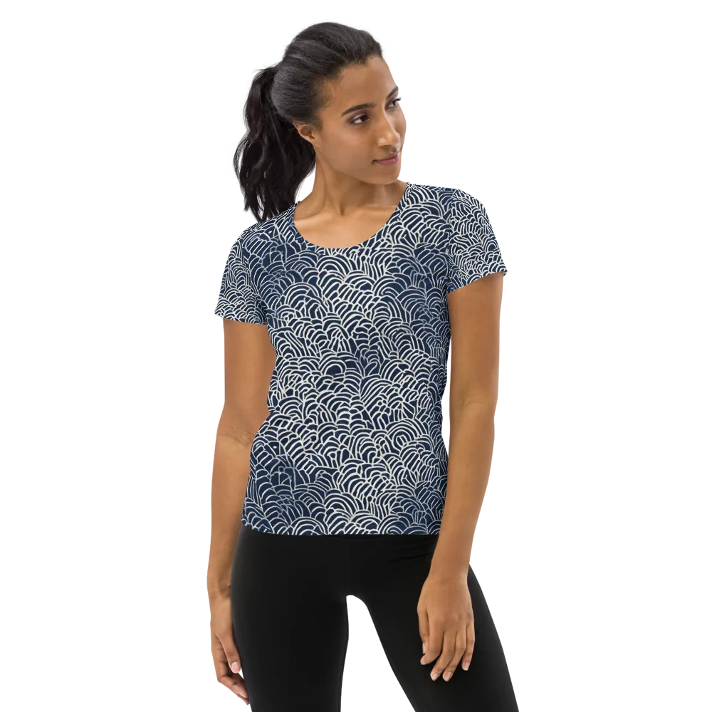Indigo Fanwork on Women's Athletic T-Shirt — Front