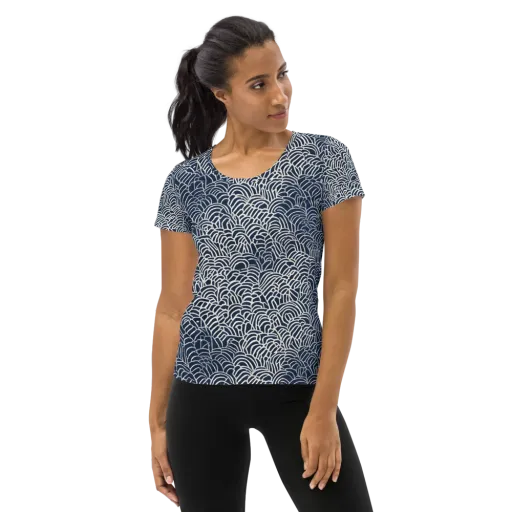 Indigo Fanwork on a Women's Athletic T-Shirt