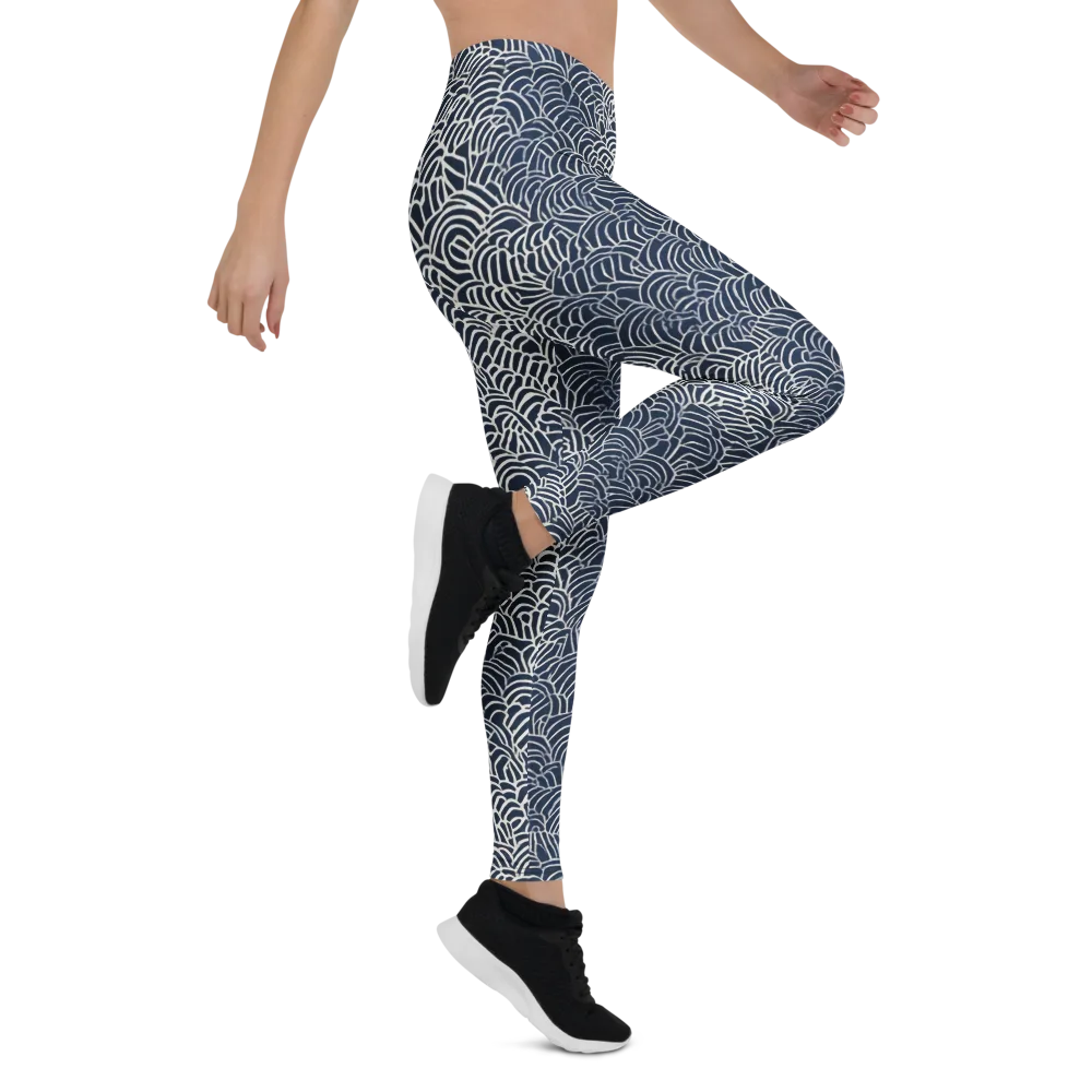Indigo Fanwork on Leggings — Right