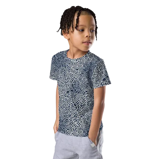 Indigo Fanwork on a Kids Crew Neck T-Shirt