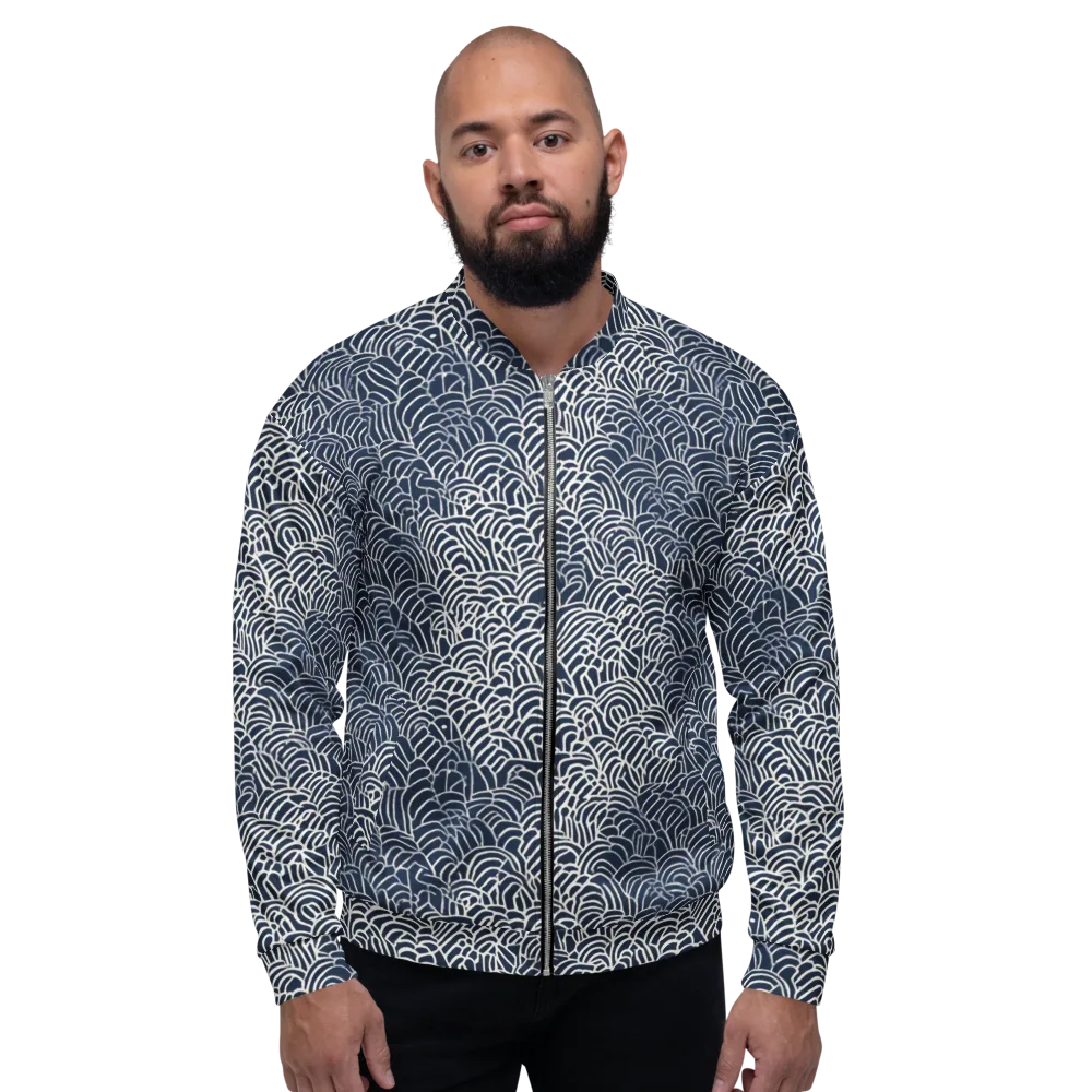 Indigo Fanwork on Bomber Jacket — Front
