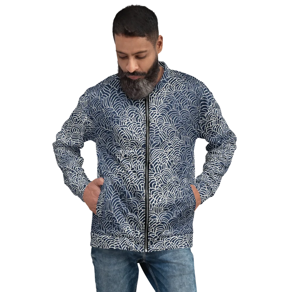 Indigo Fanwork on Bomber Jacket — Front