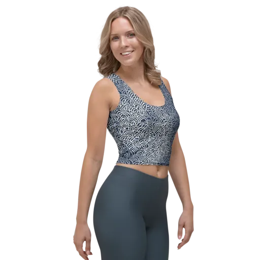 Indigo Fanwork on a Crop Top