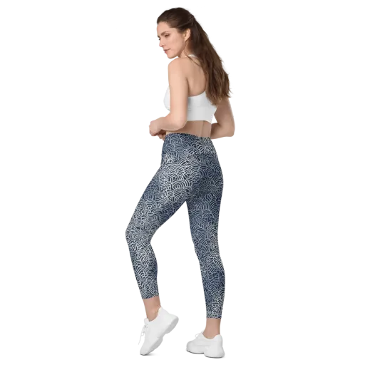 Indigo Fanwork on a Leggings with Pockets
