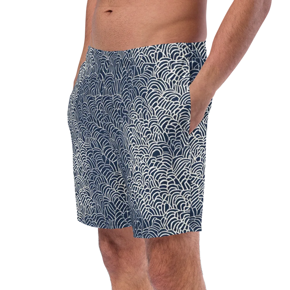 Indigo Fanwork on Swim Trunks — Left Front
