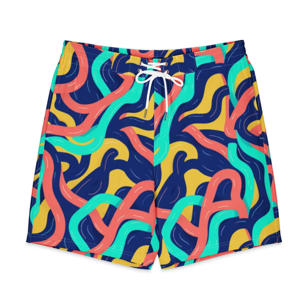 Chromatic Knot on Men's Board Shorts — Front