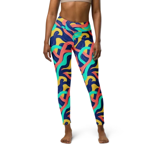 Chromatic Knot on a Yoga Leggings