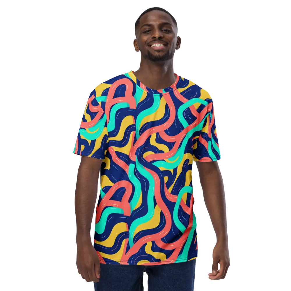 Chromatic Knot on Men's Crew Neck T-Shirt — Front