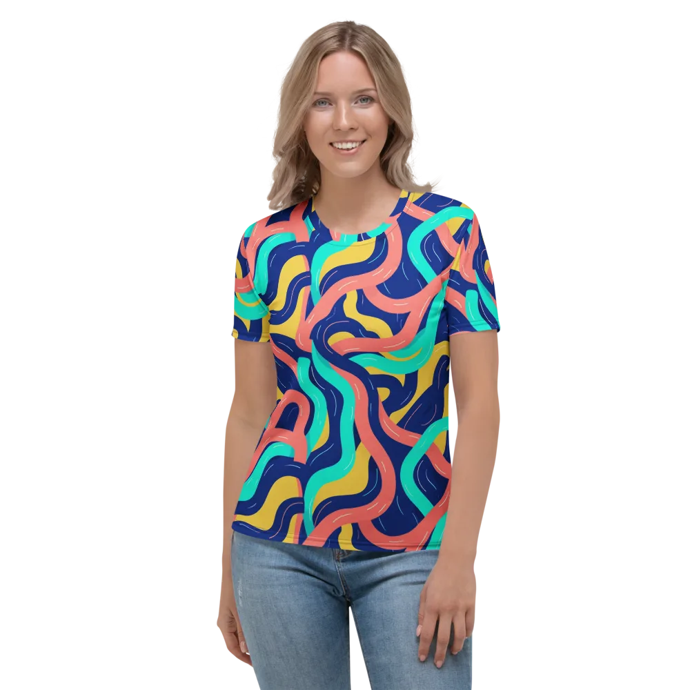 Chromatic Knot on Women's Crew Neck T-Shirt — Front