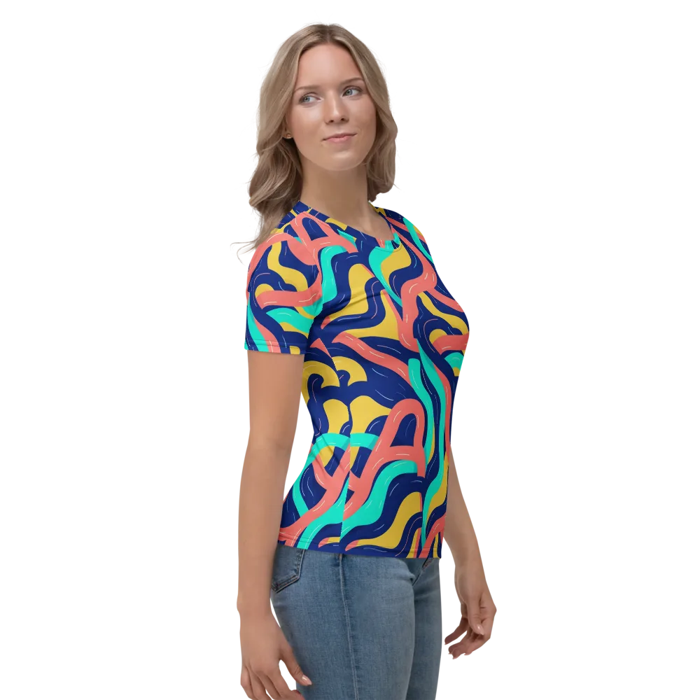 Chromatic Knot on Women's Crew Neck T-Shirt — Right
