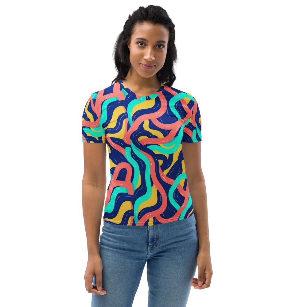 Chromatic Knot on Women's Crew Neck T-Shirt — Front