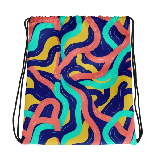Chromatic Knot on a Drawstring Bag