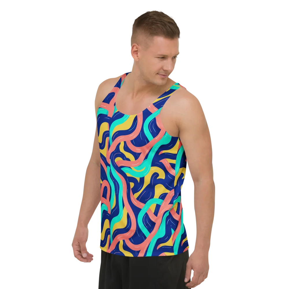Chromatic Knot on Men's Tank Top — Left Front