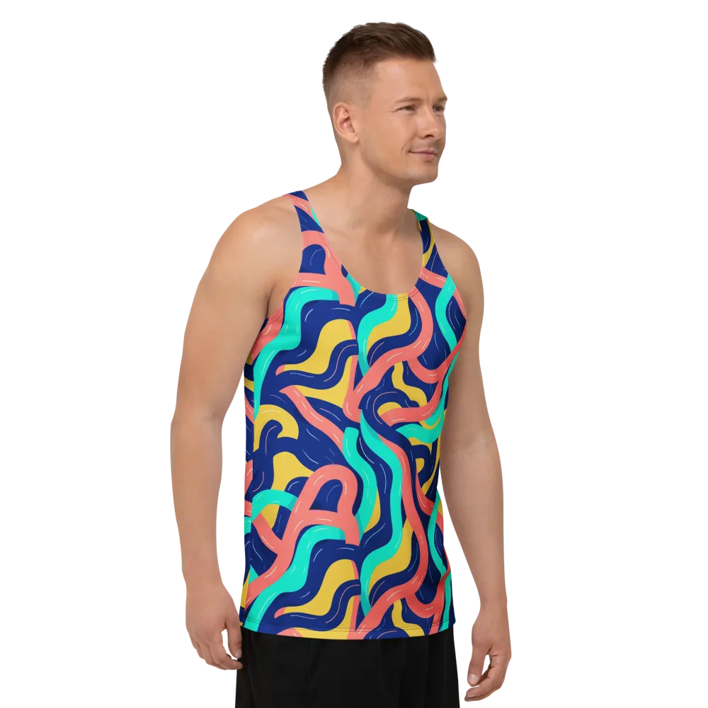 Chromatic Knot on Men's Tank Top — Right Front
