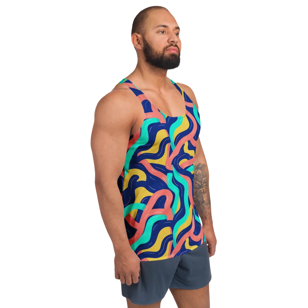 Chromatic Knot on Men's Tank Top — Right Front