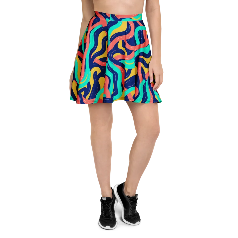 Chromatic Knot on Skater Skirt — Front