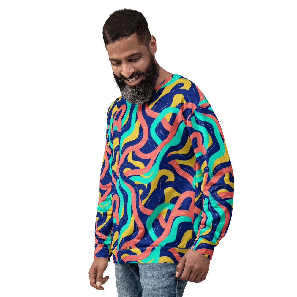 Chromatic Knot on Sweatshirt — Left Front