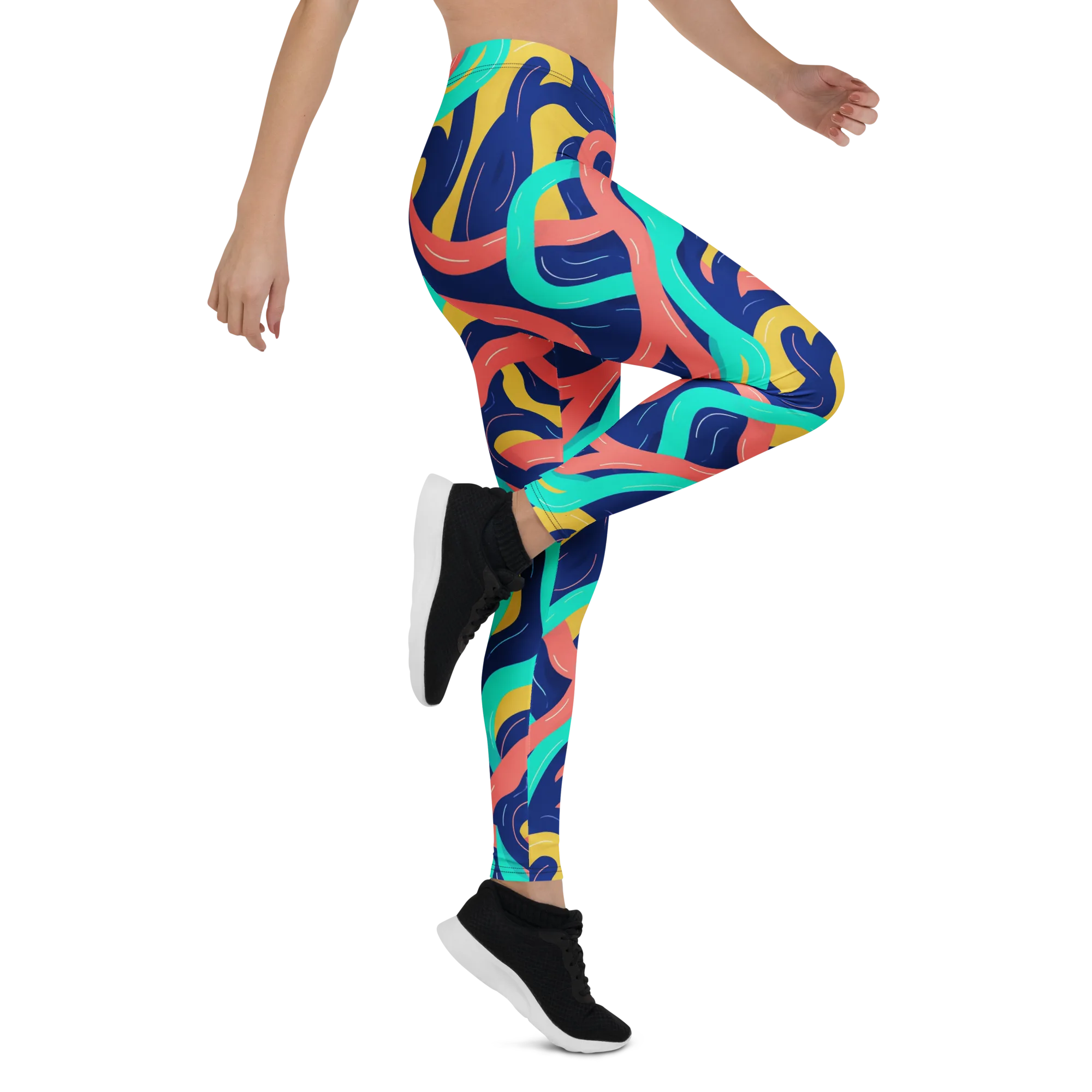 Chromatic Knot on Leggings — Right