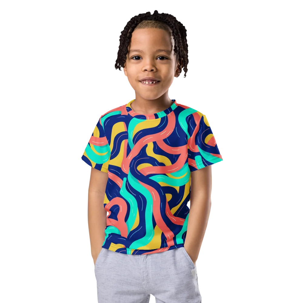 Chromatic Knot on Kids Crew Neck T-Shirt — Front