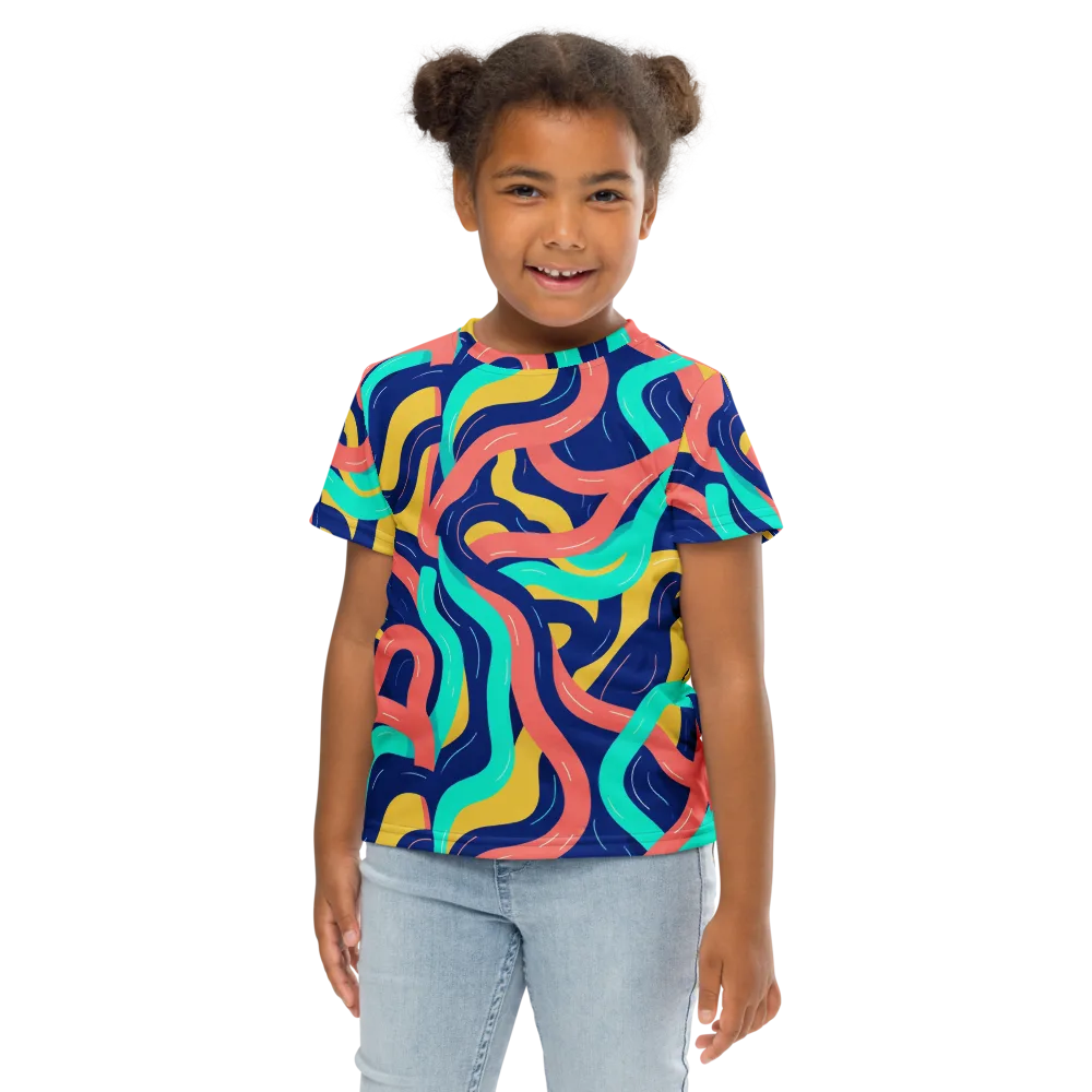 Chromatic Knot on Kids Crew Neck T-Shirt — Front