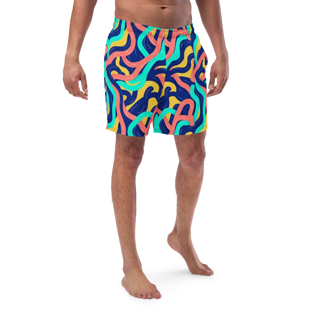 Chromatic Knot on Swim Trunks — Front