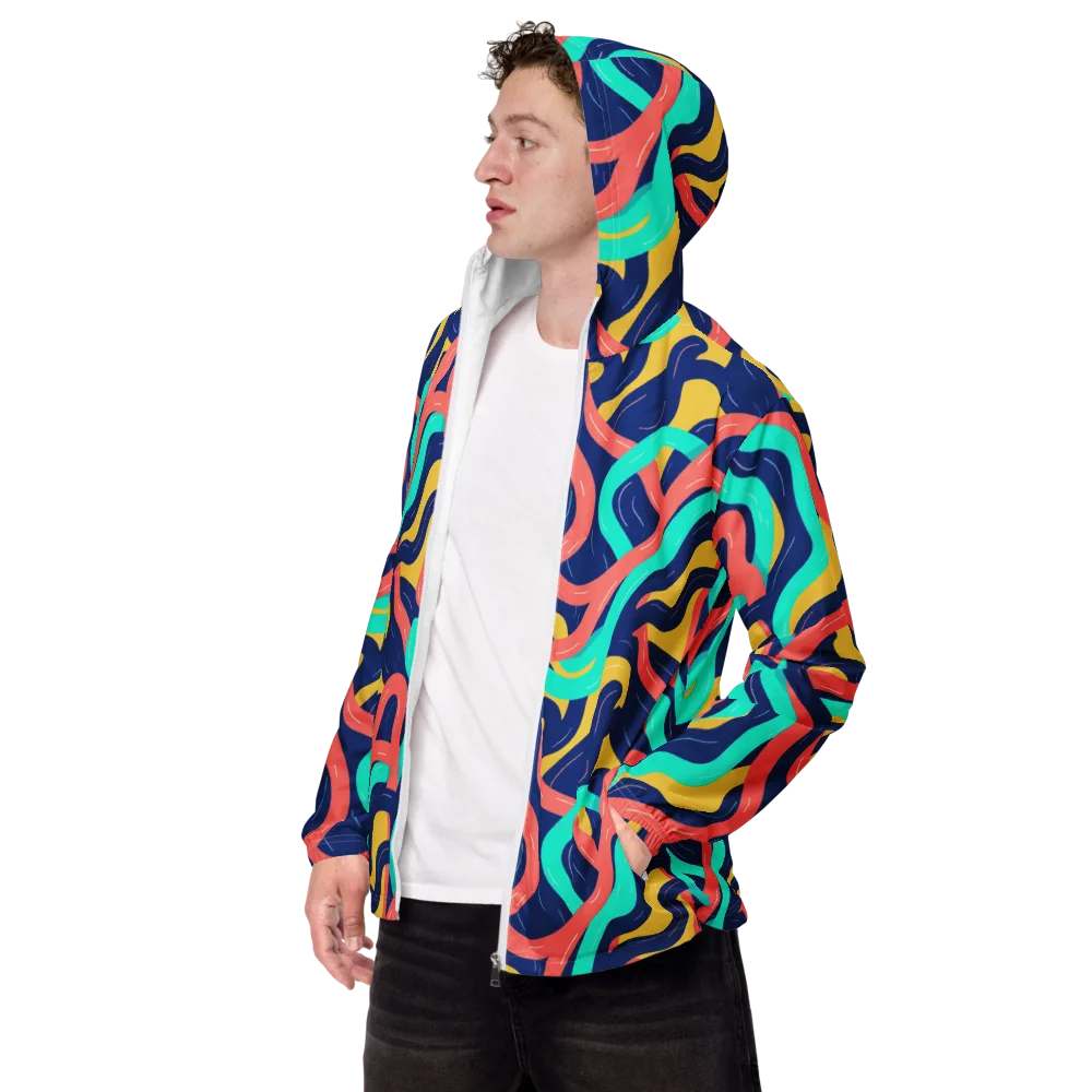 Chromatic Knot on Men's Windbreaker — Left Front