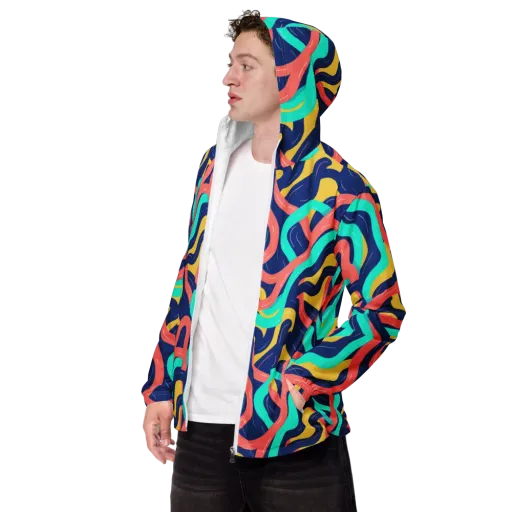 Chromatic Knot on a Men's Windbreaker