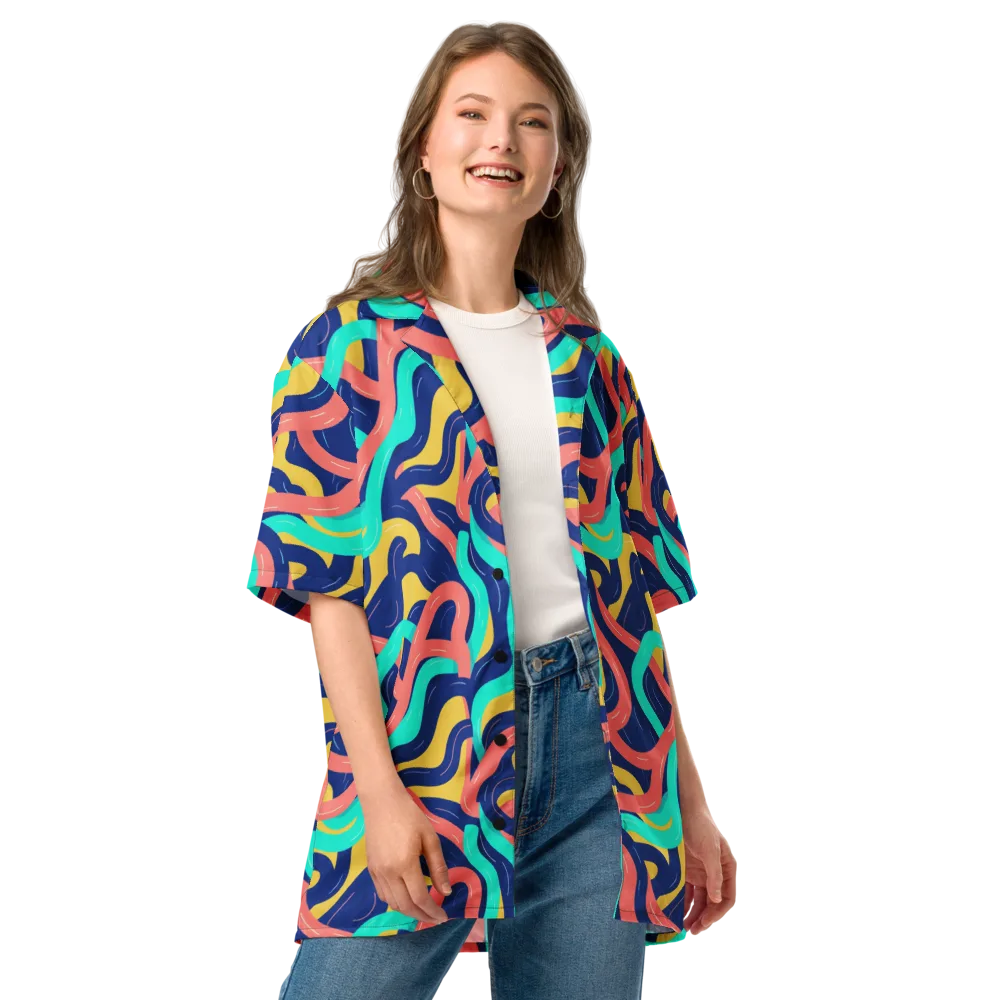 Chromatic Knot on Button Shirt — Front