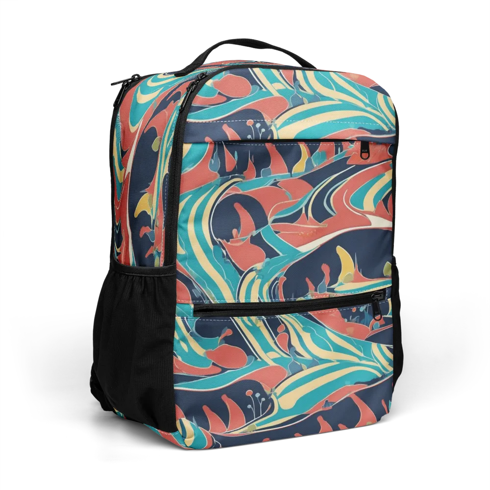 Marina Mirage on Utility Backpack — Right Front