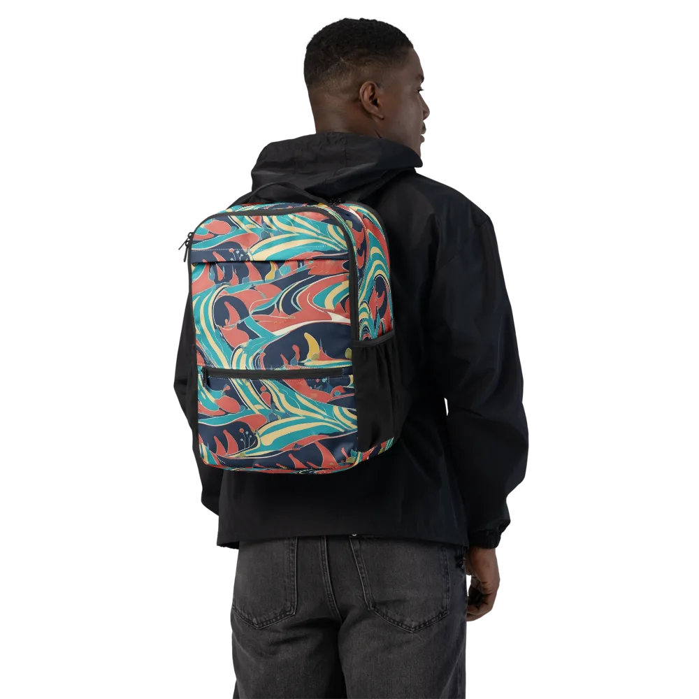 Marina Mirage on Utility Backpack — Back