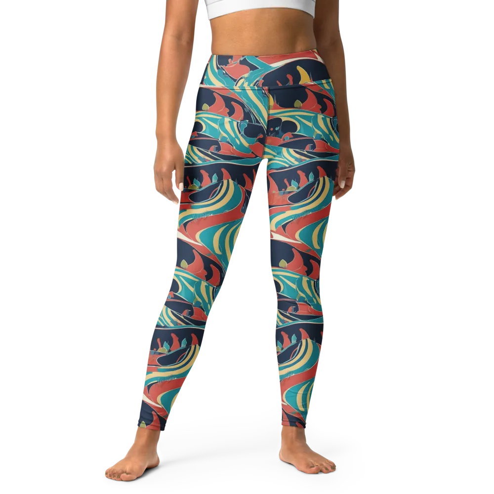 Marina Mirage on Yoga Leggings — Front