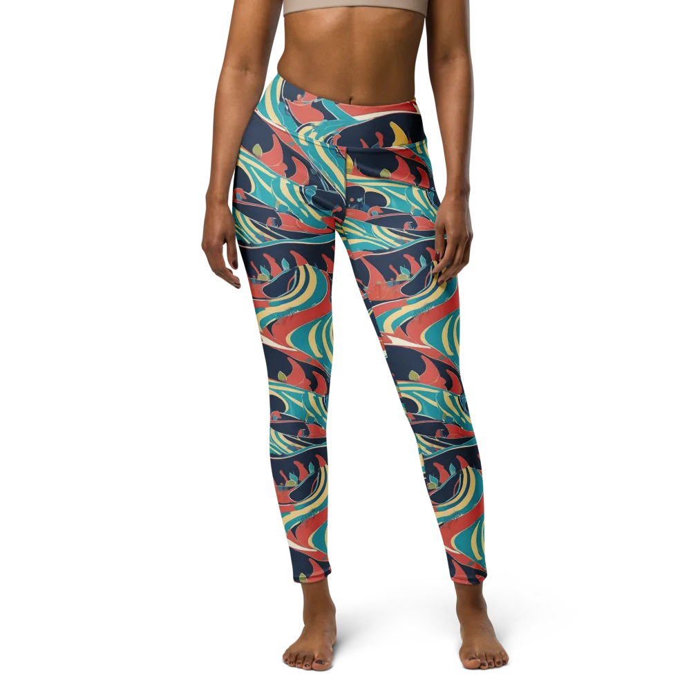 Marina Mirage on Yoga Leggings — Front