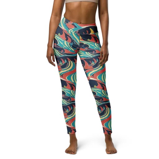 Marina Mirage on a Yoga Leggings