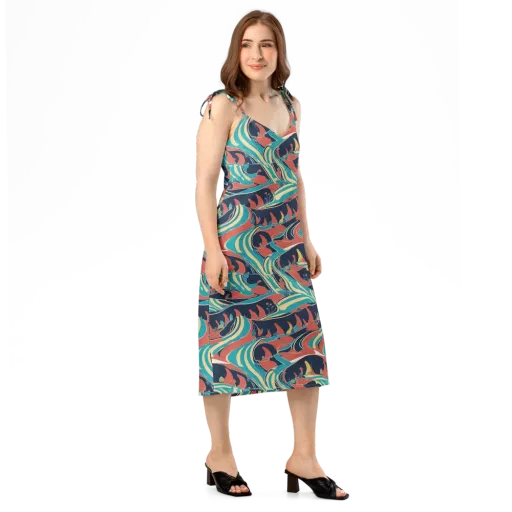 Marina Mirage on a Slip Dress