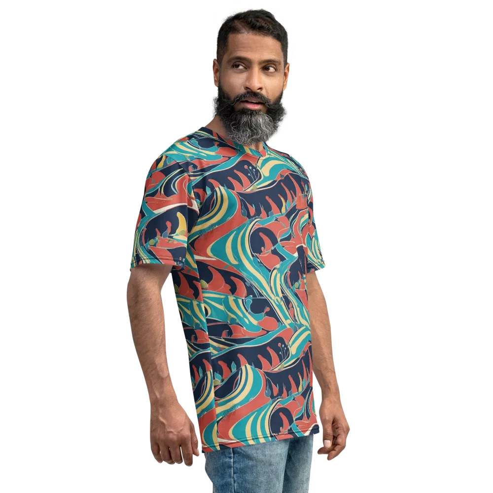 Marina Mirage on Men's Crew Neck T-Shirt — Right
