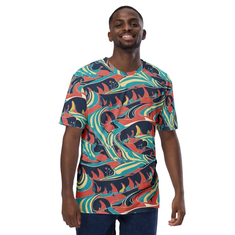 Marina Mirage on Men's Crew Neck T-Shirt — Front