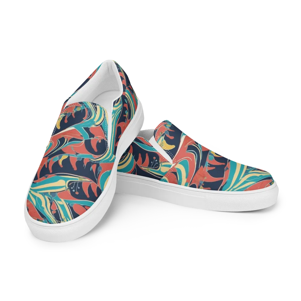 Marina Mirage on Men's Slip-On Canvas Shoes — Left Front