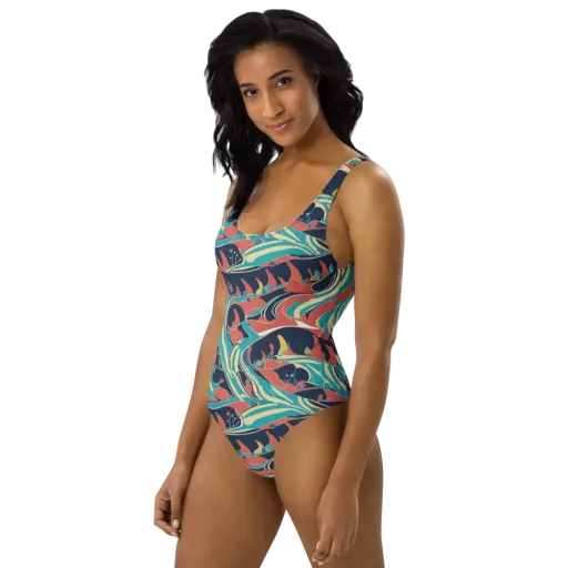 Marina Mirage on a One-Piece Swimsuit