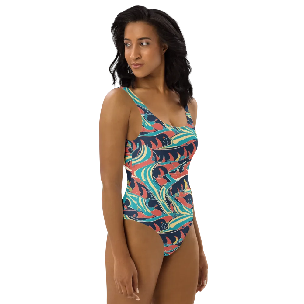 Marina Mirage on One-Piece Swimsuit — Right