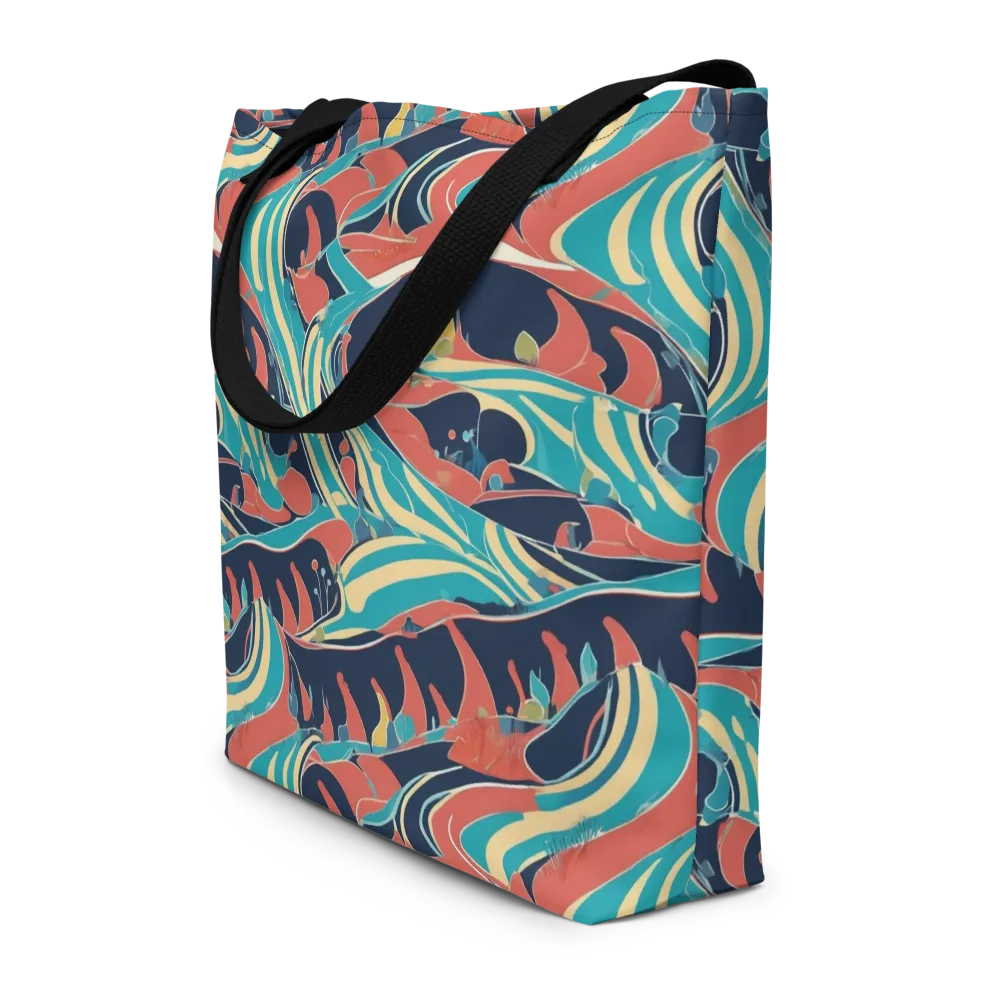 Marina Mirage on Large Tote Bag W/ Pocket — Front